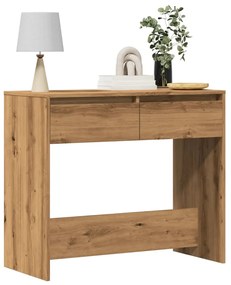 Tavolo Consolle Rovere Artigianale 89x41x76,5cm İn Truciolato /