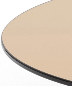 Tavolino da salotto rotondo marrone in vetro ø 80 cm Samos – Actona