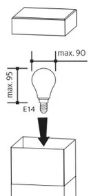 Lampada da esterno GARD 1xE14/60W/230V IP44