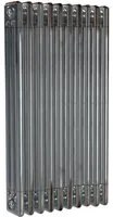 Radiatore acqua calda ERCOS in acciaio 3 colonne, 10 elementi interasse 53,5 cm, grigio
