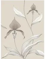 Cole & Son Tapete Orchid - Linen on White