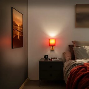 Brilagi - Applique NUBILA WOOD 1xE27/25W/230V quercia/rosso