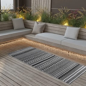 Tappeto Da Esterni Arakıl Nero 80x150 Cm İn Pp /