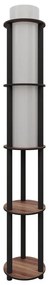 Lampada da terra con ripiani NOTO 1xE27/40W/230V marrone/nero