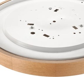 Brilagi-LED Plafoniera dimmerabile CARVALHO SLIM 3xE27/15W/230V Wi-Fi rovere Ø47 cm