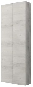 Colonna doppia sospesa 60X22 cm a 2 ante reversibile Quercia Bianco