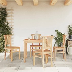 Set Da Pranzo Per Giardino 5 Pz İn Legno Massello Di Teak /