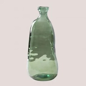 Vaso in vetro riciclato 50 cm Boyte Verde Felce - Sklum