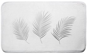 Tappetino per il bagno bianco e argentato 45x75 cm Orbella – douceur d'intérieur