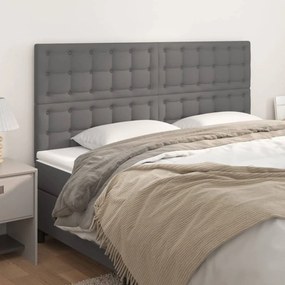 Testiera 4 Pz Grigio 80x5x78/88 Cm İn Similpelle /