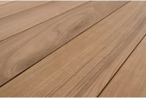 Tavolo Da Esterno In Alluminio Piano In Teak Allungabile 100x228/294 Cm Cameron Antracite Bizzotto