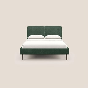 Isotta letto imbottito completamente sfoderabile in morbido tessuti impermeabile T10 verde