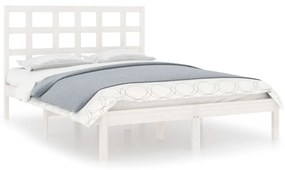 Giroletto bianco in legno massello 135x190 cm double