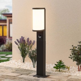 Lucande Jokum lampione a LED, IP54, 60 cm, sensore