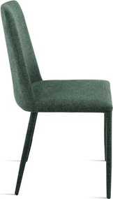 Sedia imbottita in tessuto Verde ETTORE 2 sedie