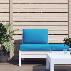 Cuscini Per Pallet 2 Pz Azzurro İn Tessuto Oxford /