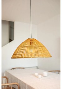 Lampada a sospensione in colore naturale con paralume in bambù ø 58 cm Capello - Markslöjd