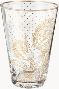 Set di 6 bicchieri da long drink Golden Flower