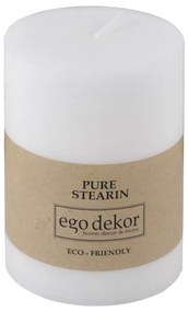 Candela bianca Friendly, durata di combustione 37 h Eco - Eco candles by Ego dekor