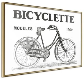 Poster  Bicyclette  Cornice Quadri Cornice d'oro, Larghezza x Altezza Home decor 45x30