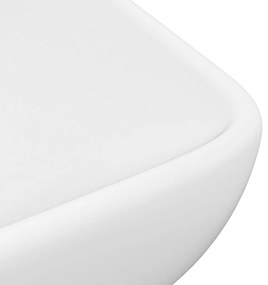 Lavandino Luxury Rettangolare Bianco Opaco 71x38cm Ceramica