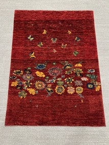 Loribaft Tappeto persiano 140x100 Rosso (Iran) Annodato A Mano