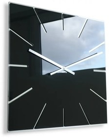 Orologio elegante quadrato in nero