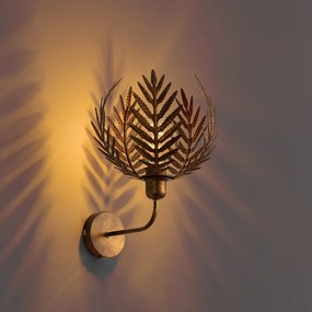 Lampada da parete vintage oro 26,5 cm - Botanica