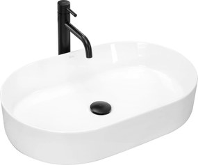 Lavabo da appoggio in ceramica Rea Nadia 60