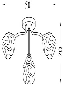 Searchlight 11523-3SN - Lampadario da soffitto ASTRAL 3xG9/33W/230V cromo opaco