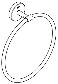 GROHE 41167000 - Porta asciugamani START COSMOPOLITAN, diametro 200 mm, cromo lucido