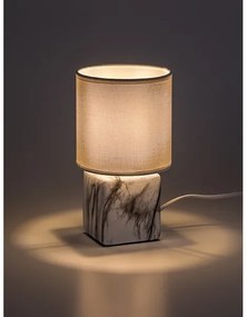 Rabalux 74069 - Lampada da tavolo NALISA 1xE14/40W/230V bianca/effetto marmo