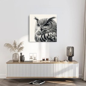 Quadro su tela – Ritratto realistico di gufo