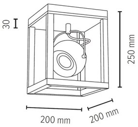 Spot-Light 5222174 - Plafoniera LED ROY 1xGU10/5W/230V quercia opaco