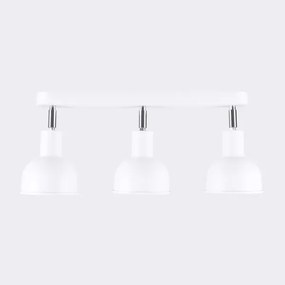 Sollux SL.1315 - Faretto ELBA 3xE27/15W/230V bianco