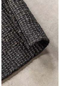 Tappeto nero in iuta 80x150 cm Bouclé – Hanse Home