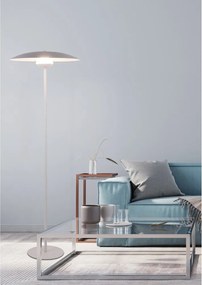 Lampada da terra LED bianca con paralume in metallo (altezza totale 140 cm) Lund – Candellux Lighting