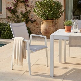 LOTUS - poltrona da giardino in alluminio