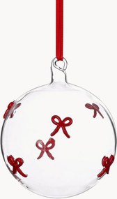 Set di 4 palline di Natale in vetro Olivia