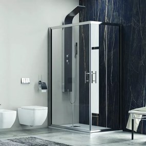 Box doccia 150x70 cm angolare cristallo trasparente anticalcare KF1000 - KAMALU