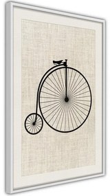 Poster  PennyFarthing  Cornice Quadri Cornice nera con pass-partout, Larghezza x Altezza Home decor 40x60