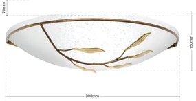 Orion WA 2-943/1 - Applique LUCA 1xE27/60W/230V bronzo/patina