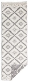 Tappeto da esterno grigio e crema , 80 x 350 cm Malibu - NORTHRUGS