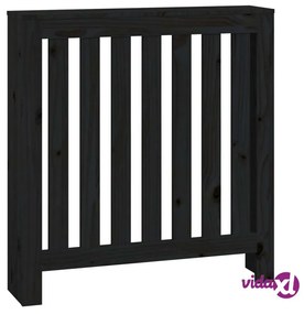 vidaXL Copertura Termosifone Nera 79,5x19x84 cm Legno Massello Pino