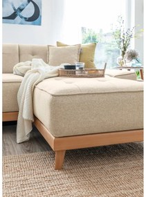 Divano letto angolare beige (angolo sinistro/"U") Dazzling Daisy - Miuform