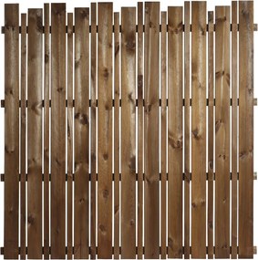 Pannello di recinzione in legno marrone grezzo NATERIAL L 180 x H 180 cm, spessore 32 mm