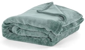 Coperta in micropush verde, 220 x 240 cm - Tiseco Home Studio