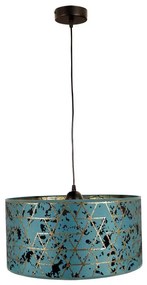 Lampadario su corda REZO 1xE27/60W/230V turchese