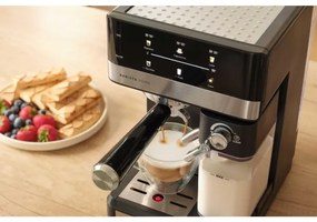 Sencor - Macchina per caffè espresso a portafiltro 1350 W/230 V nero/cromo satinato