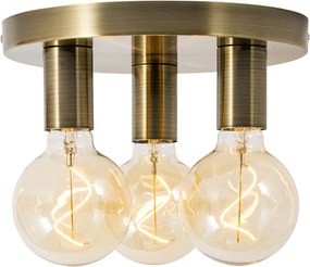 Plafoniera Smart Bronzo Rotonda Incl. 3 Wifi G95 - Facil